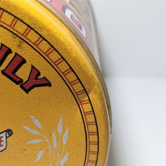 Vintage Quaker Rolled White Oats Tin Canister 1992 Stamp on 1984 Ltd Edition - Picture 6 of 9